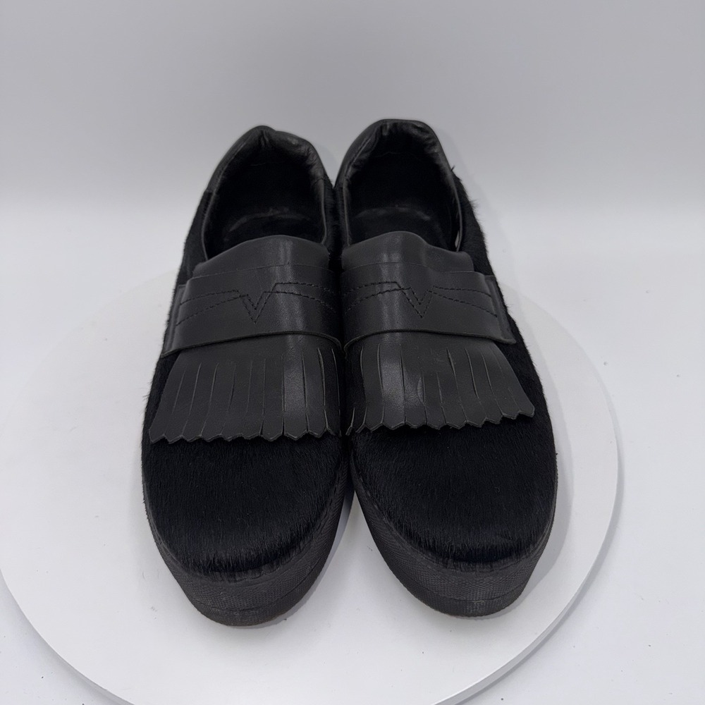 Diesel S-Andyes Black Platform Slip On Kiltie Loafer Grunge Punk Women's 9 EU 40 - Picture 3 of 8